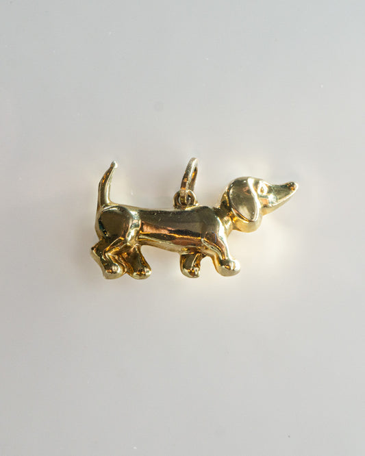 hot dog gold charm