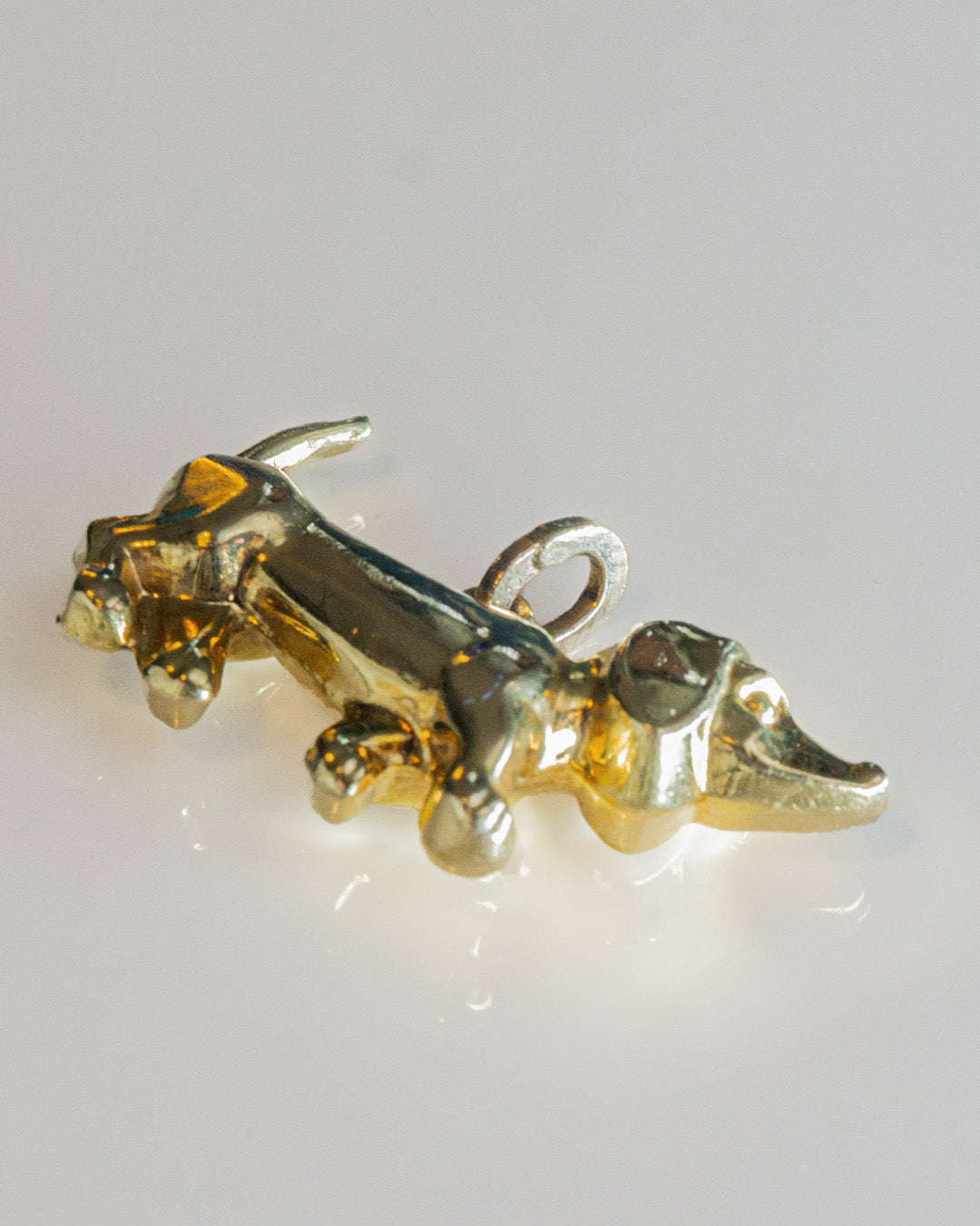 hot dog gold charm