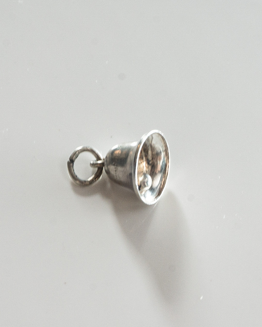 little silver bell charm
