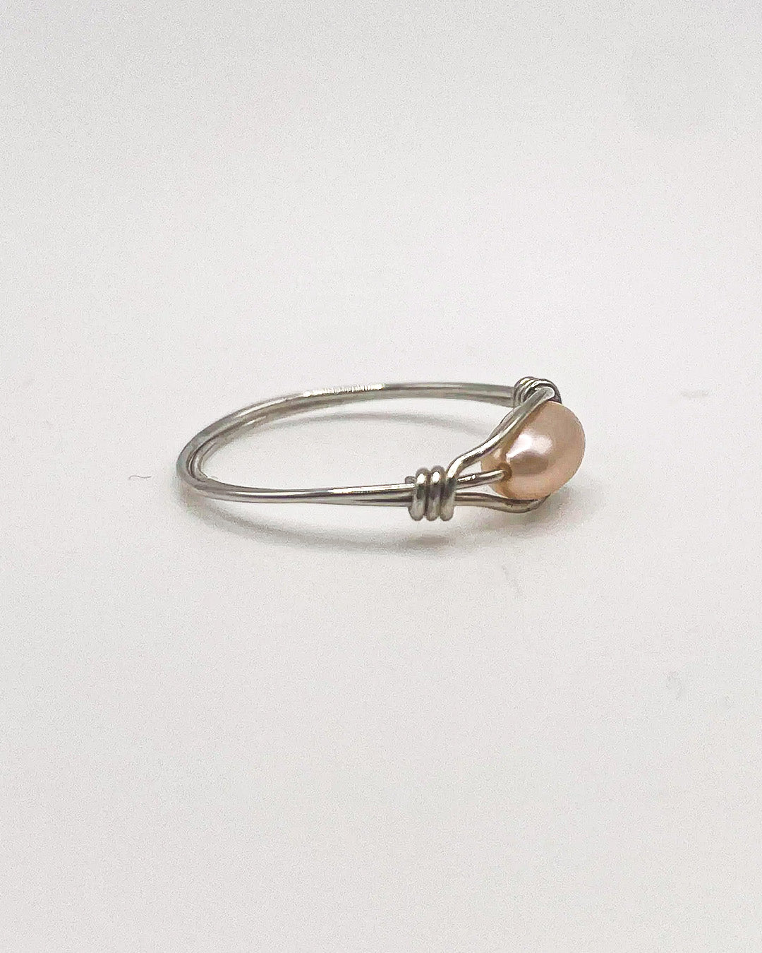rose pearl ring