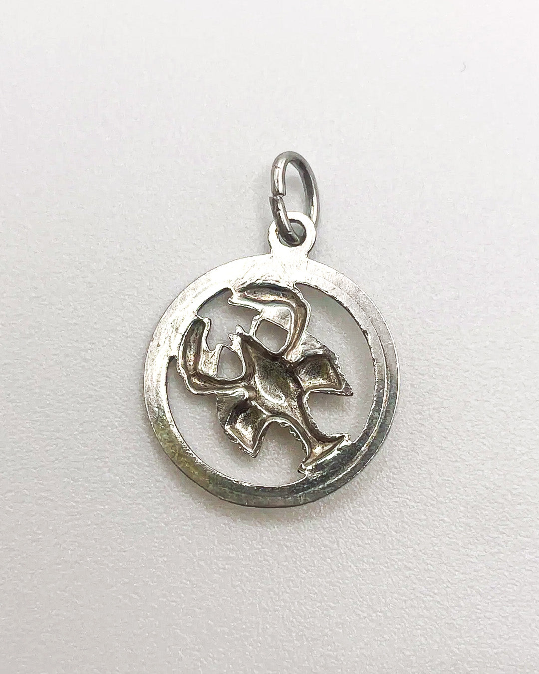 scorpion in a circle charm