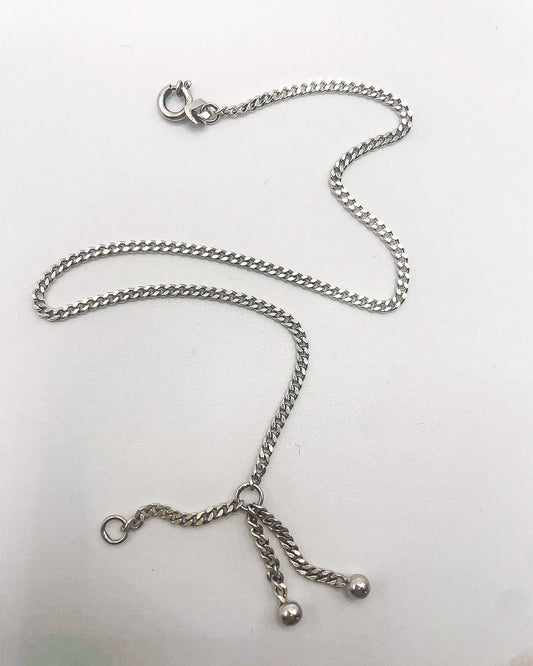 silver anklet