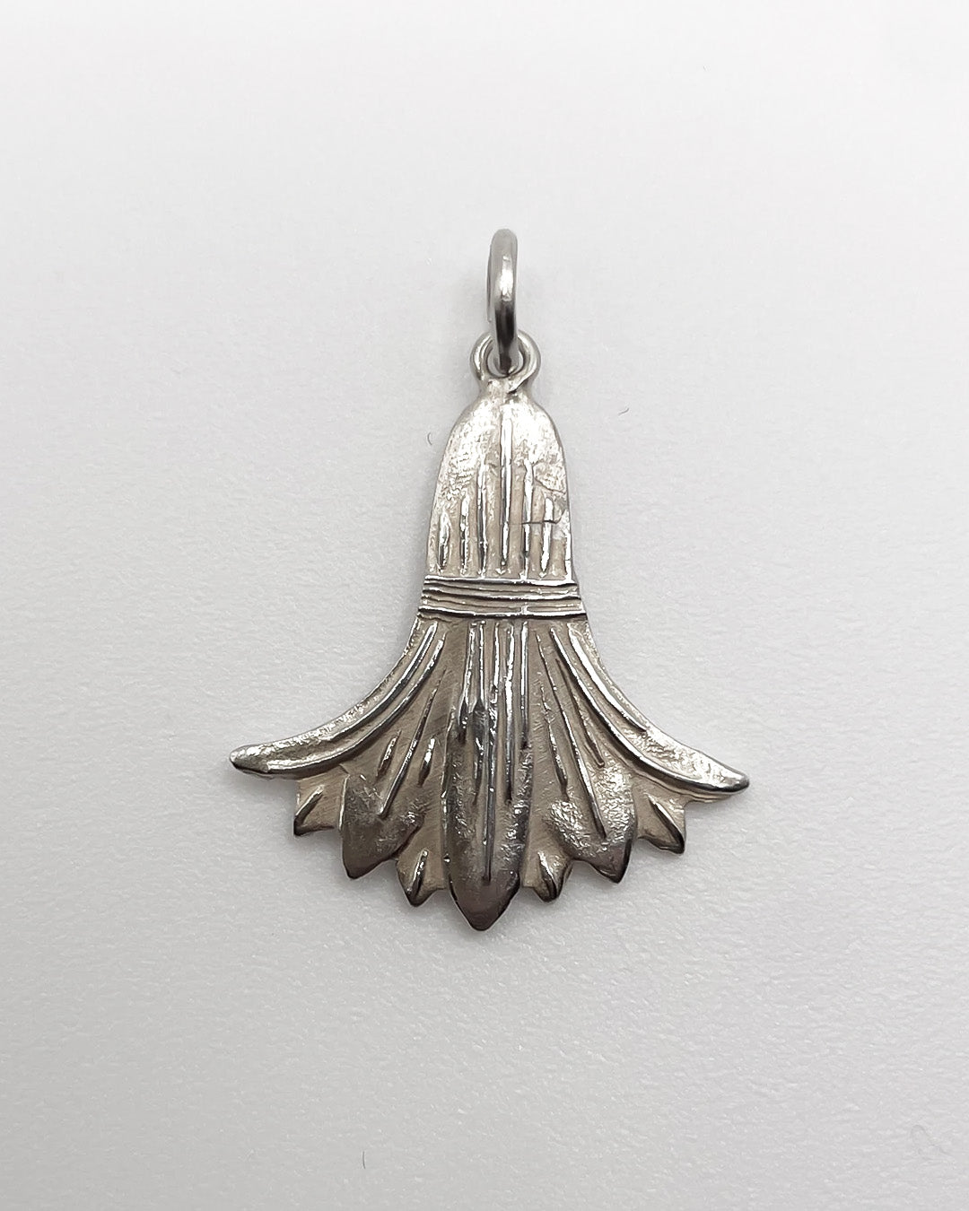 silver carnation charm