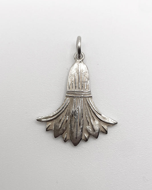 silver carnation charm