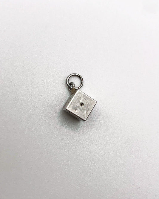 silver dice charm