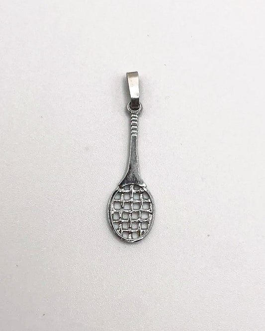 silver racket charm