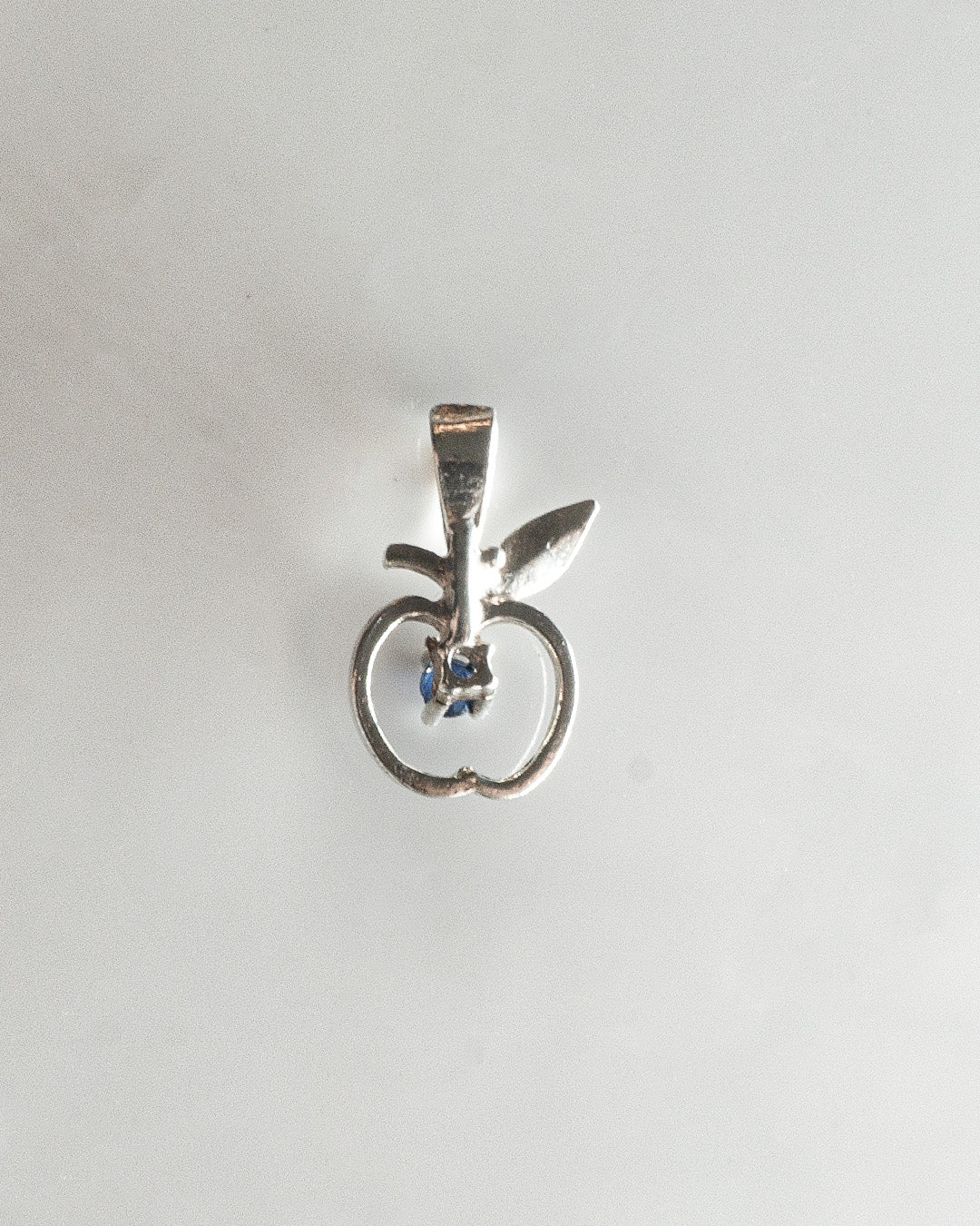 silver apple charm